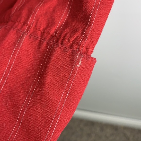 Sandwich Red Striped Cotton Women’s Zip Up Jacket - Picture 6 of 8